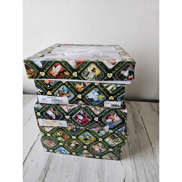 Old World Christmas Other - Old world empty ornament boxes set vintage decor storage containers